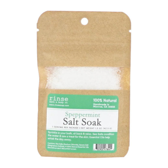 Rinse Speppermint Lavender Salt Soak